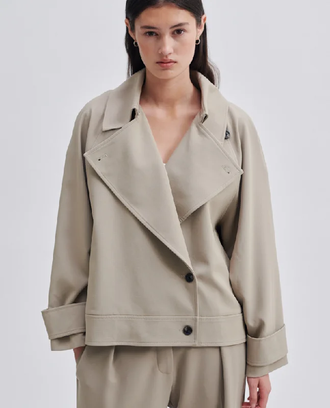 Second Female Silvia Cashew Trench Jacket