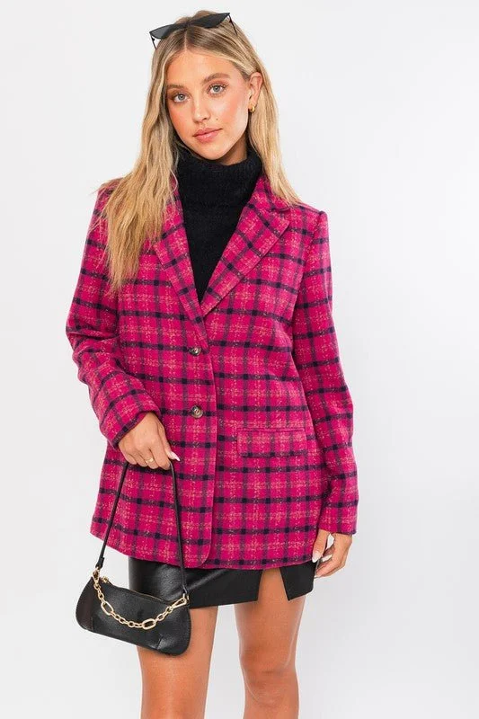 Pink Blazer Coat