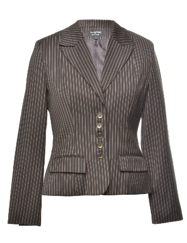 Striped Blazer - M