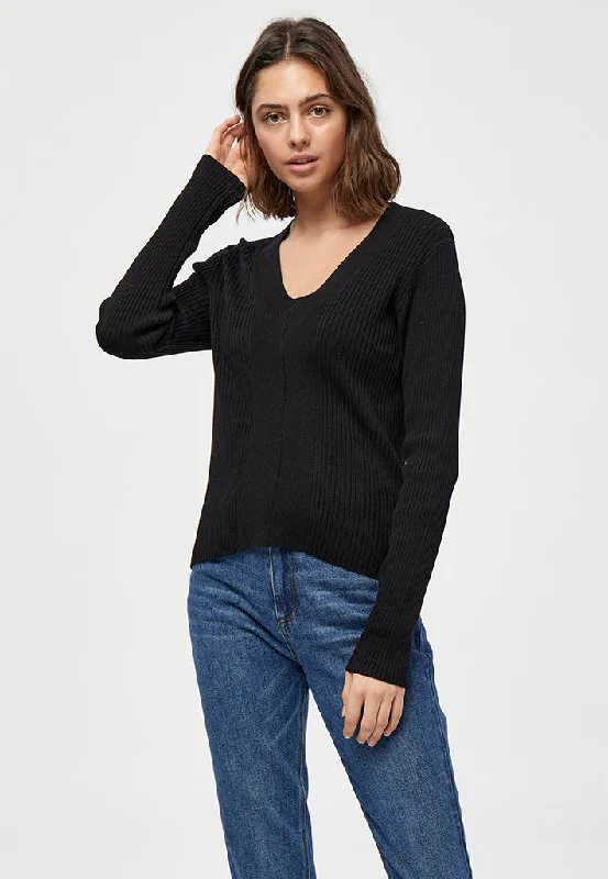 PCTana Rib Pullover - Black