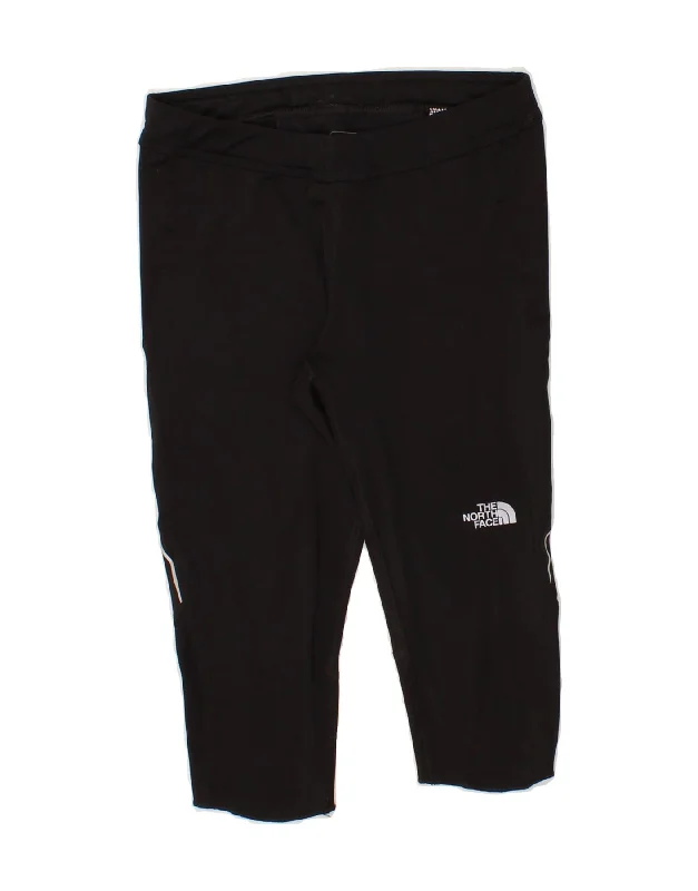 THE NORTH FACE Womens Capri Tracksuit Trousers UK 10 Small Black Polyester