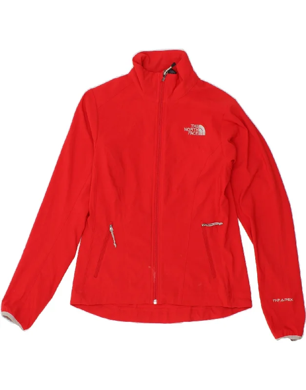 THE NORTH FACE Womens Tracksuit Top Jacket UK 10 Small Red Polyester