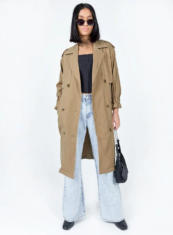 The Seb Trench Coat Beige