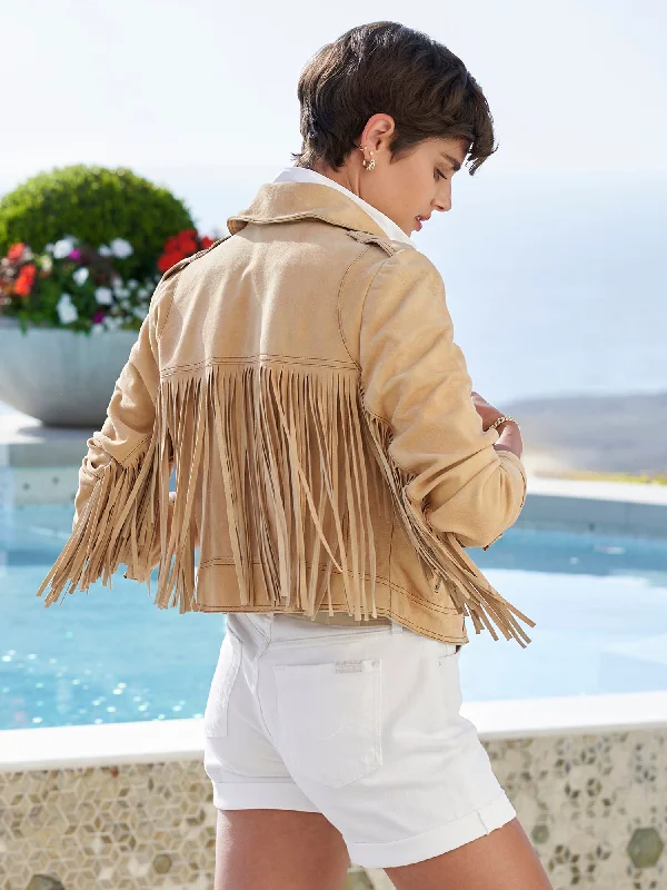 Tina Fringe Suede Jacket