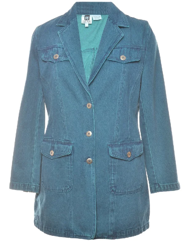 Together! Extra Long Denim Jacket - L