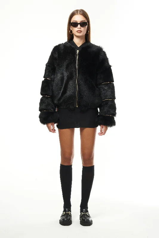 TOSCANA FUR BOMBER JACKET