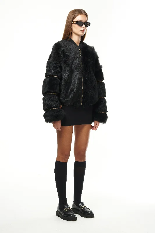 TOSCANA FUR BOMBER JACKET