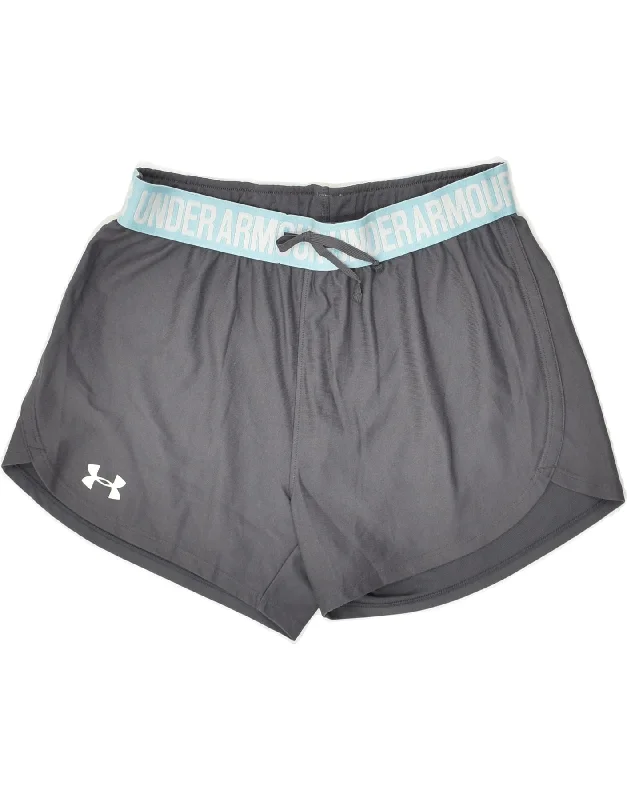 UNDER ARMOUR Womens Sport Shorts UK 8 Small Grey