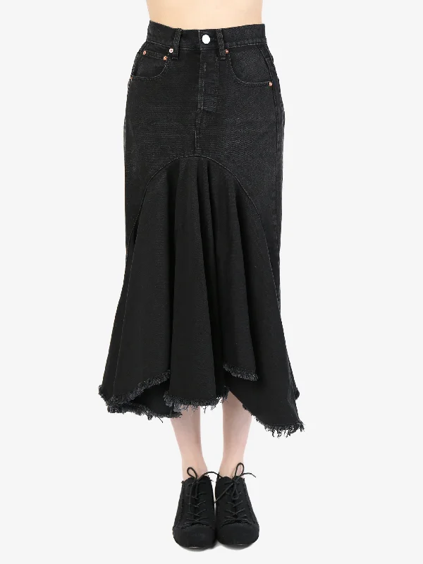 VETEMENTS Women Denim Midi Skirt