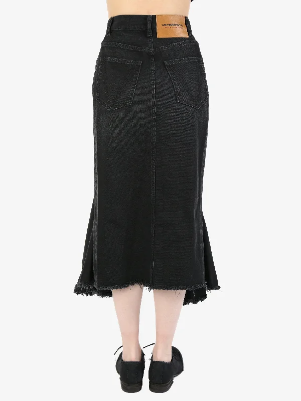 VETEMENTS Women Denim Midi Skirt