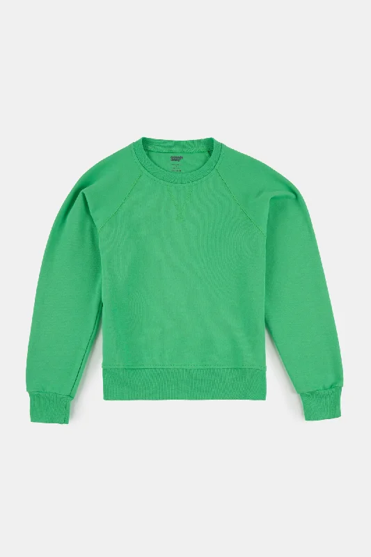 Women's Raglan Sweatshirt - Apple Green