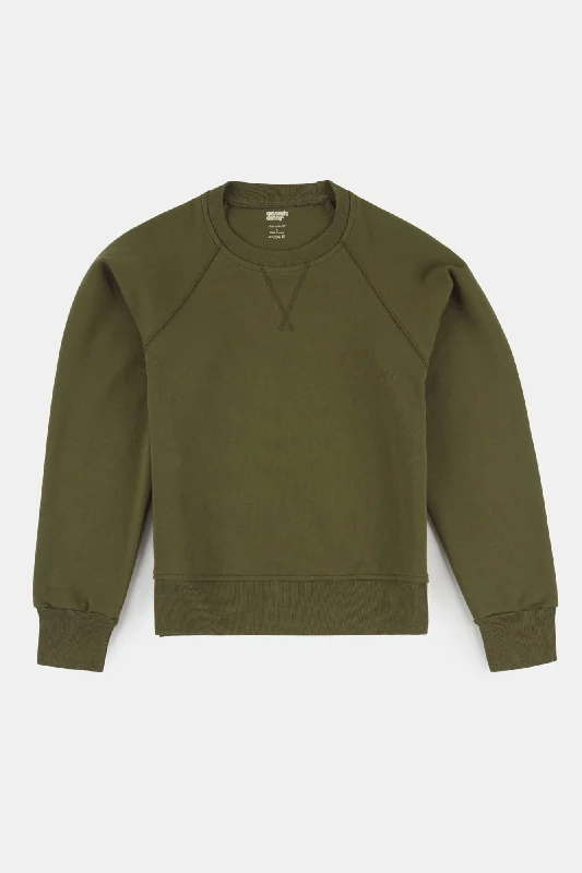 Women's Raglan Sweatshirt - Olive