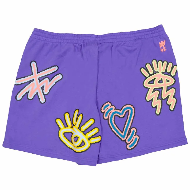 adidas - Women's Graphic Love Unites Shorts (Plus Size) (HC3086)