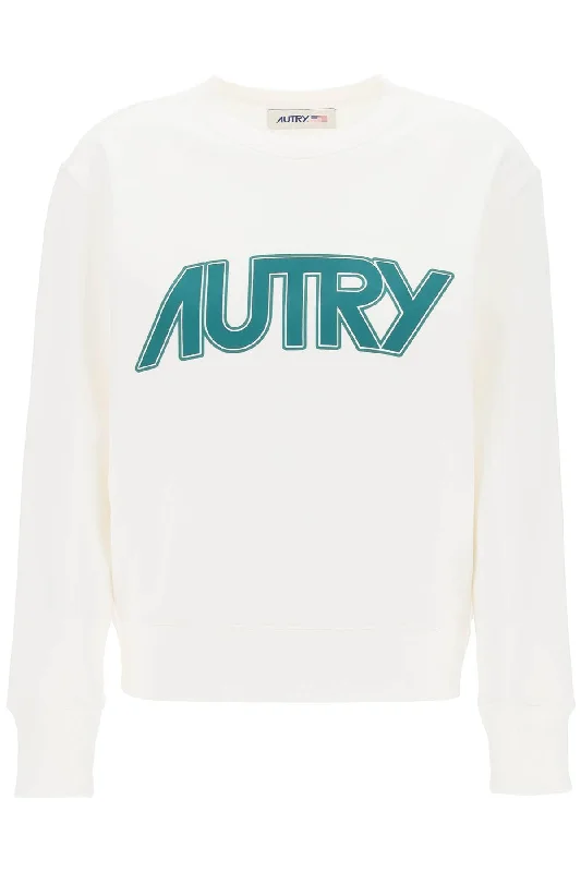 Autry sweatshirt with maxi logo print SWPW514W WHITE