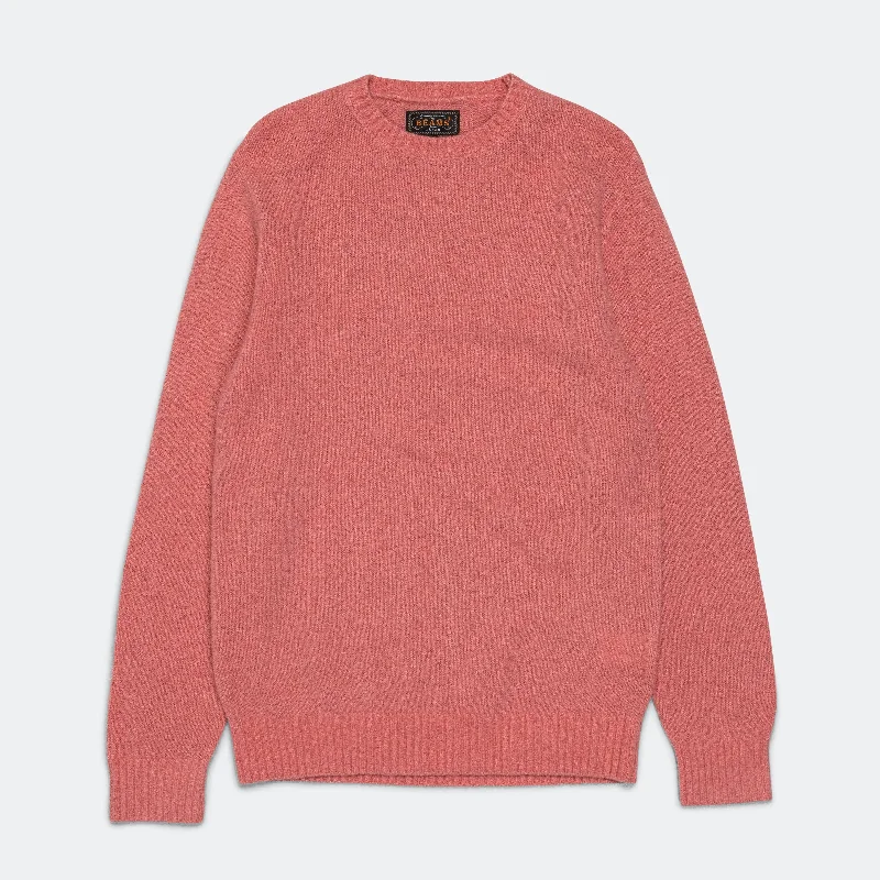 7G Cashmere/Silk Crew - Pink