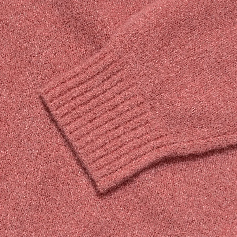 7G Cashmere/Silk Crew - Pink