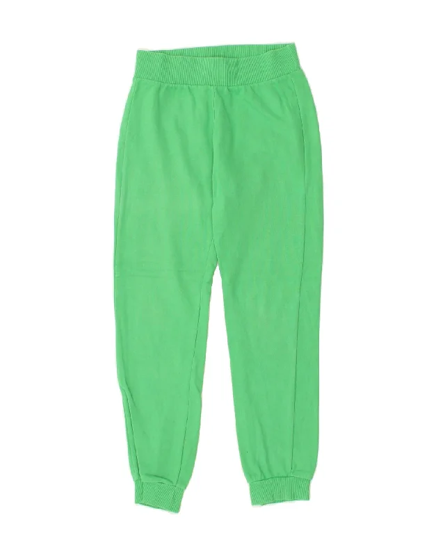 BENETTON Womens Tracksuit Trousers Joggers UK 8 Small Green