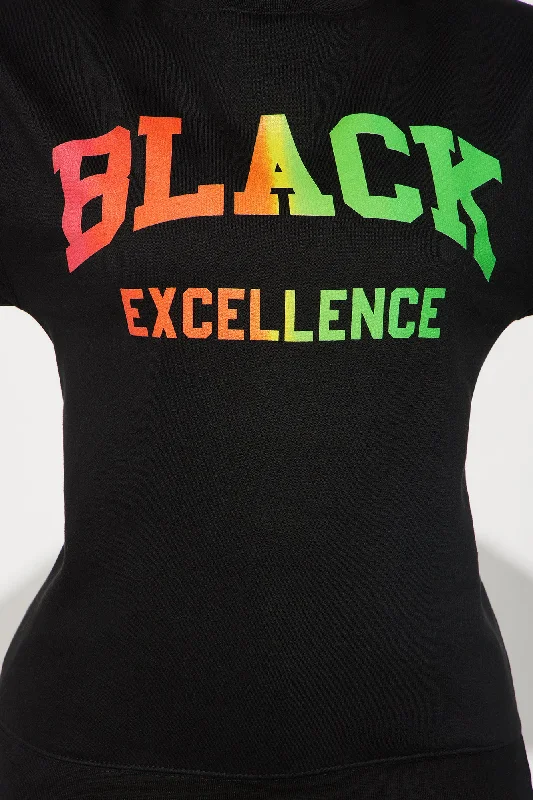 Black Excellence Sweatshirt - Black