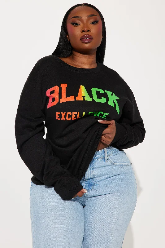 Black Excellence Sweatshirt - Black