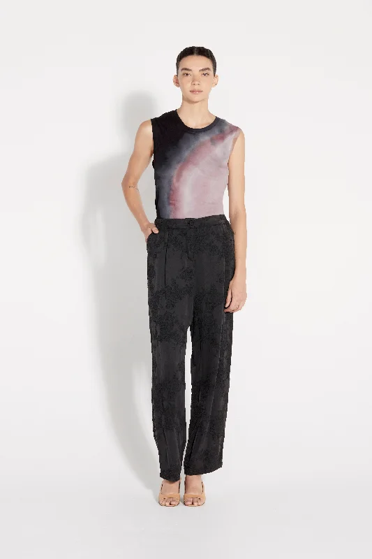 Black Silk Jacquard
 Bianca Pant