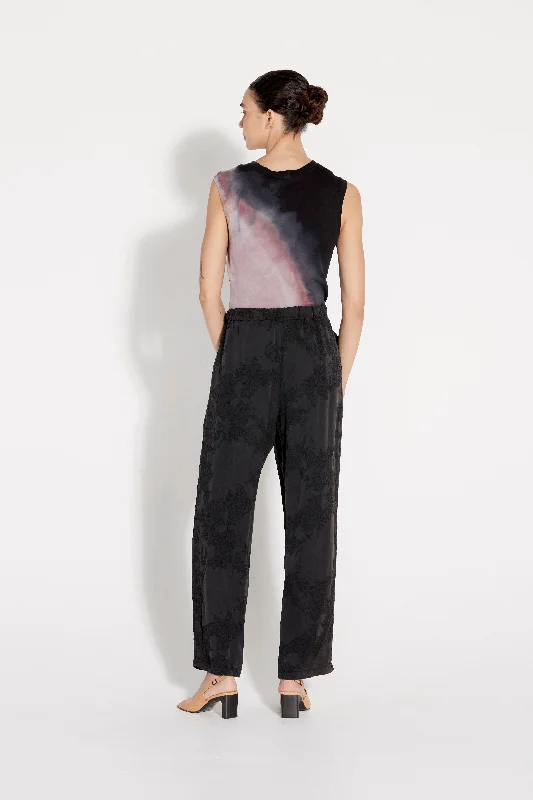 Black Silk Jacquard
 Bianca Pant