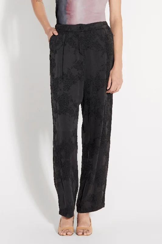 Black Silk Jacquard
 Bianca Pant