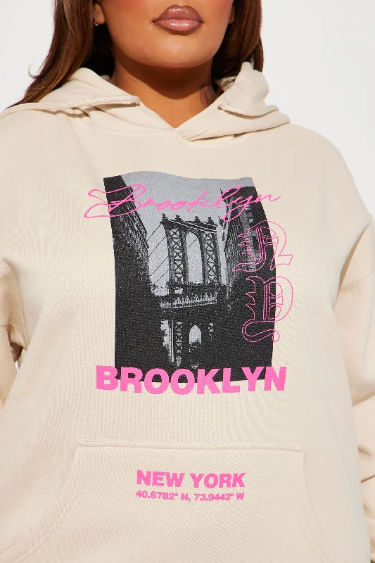 Brooklyn Babe Hoodie - Sand