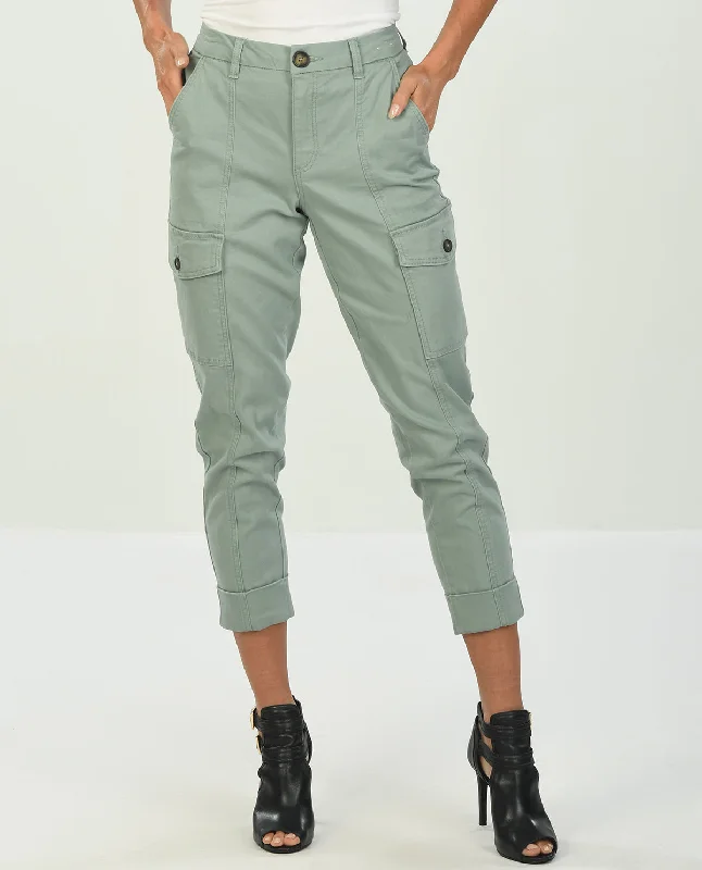 D Jeans Cargo Cuff Ankle Pant