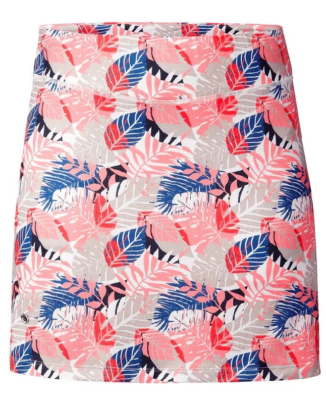 New Daily Sports Flair Vivid Coral Golf Skort 18