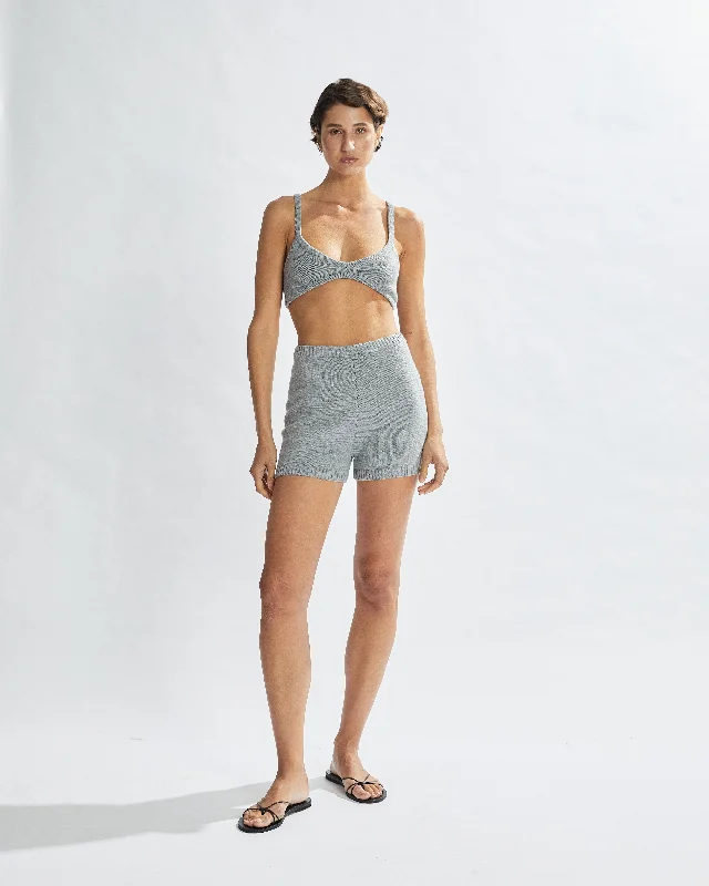 Drew Knit Shorts Grey