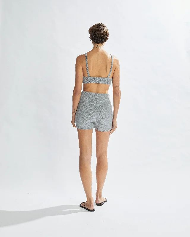 Drew Knit Shorts Grey