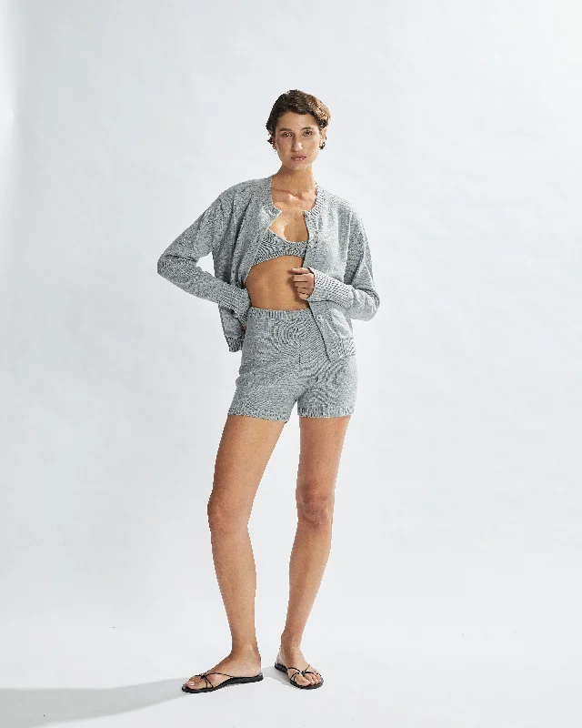 Drew Knit Shorts Grey