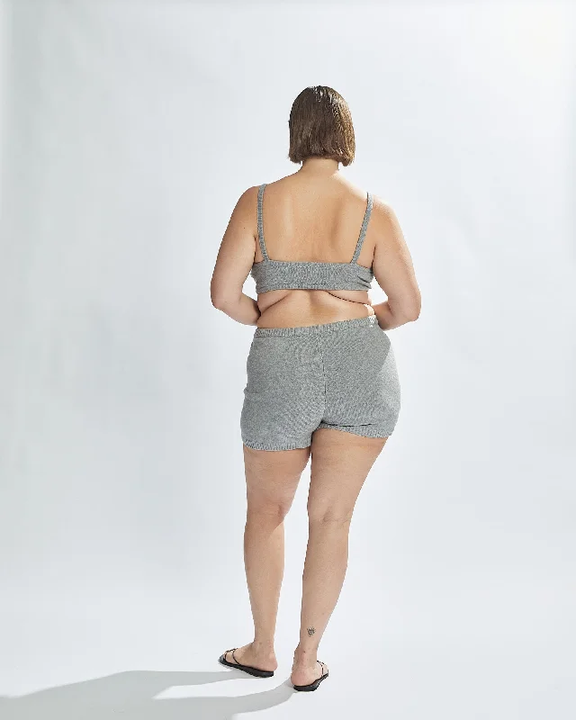 Drew Knit Shorts Grey