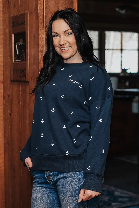 Fleece Anchor Crew Neck