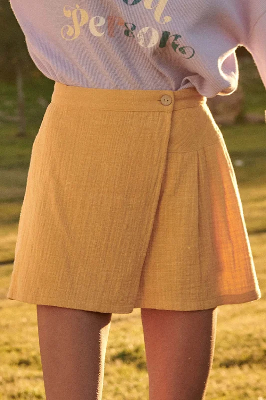 Grand Slam Buttoned Wrap Tennis Skort