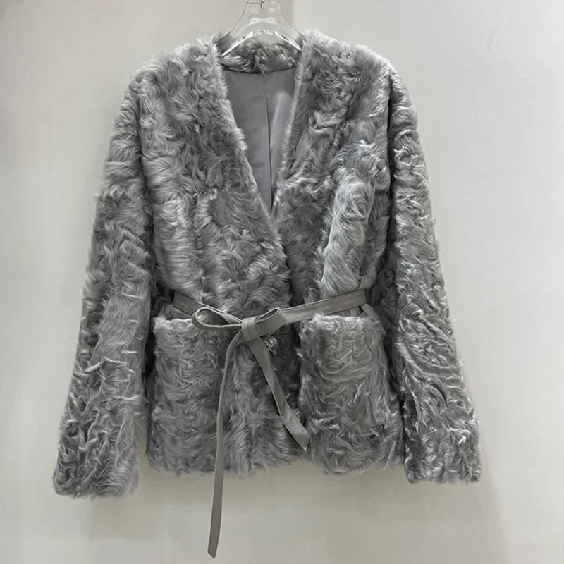 Jacket Fur One-piece Coat Women's Clothing Persian Lamb