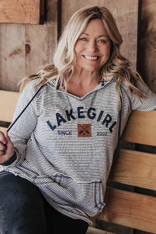 Lakegirl Arched Stripe Weekender Hoodie