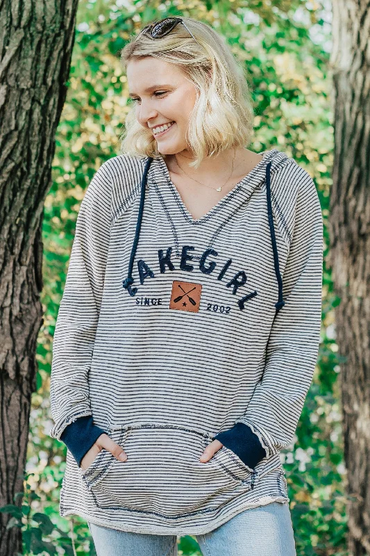 Lakegirl Arched Stripe Weekender Hoodie