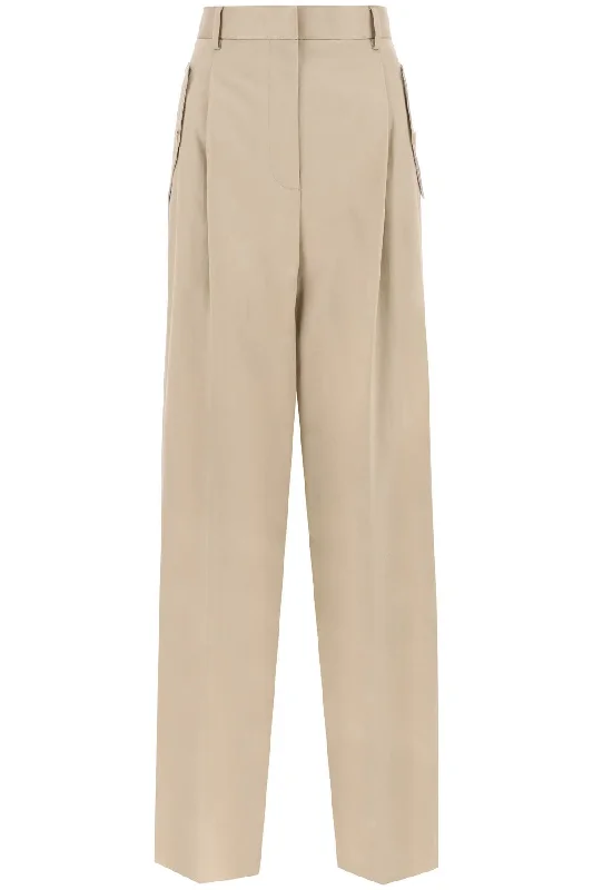 Lanvin wide leg gabardine pants RWTR00255782A23 BEIGE