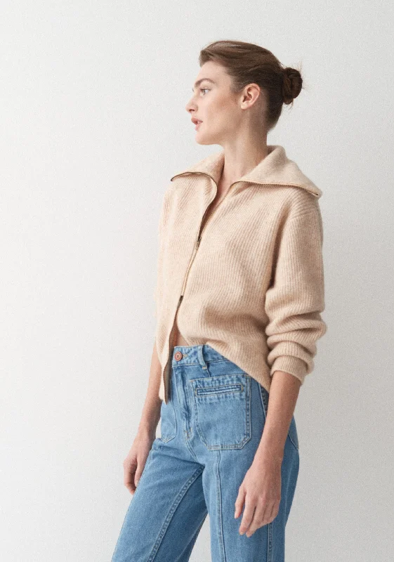 Ledger Cardigan_Sand