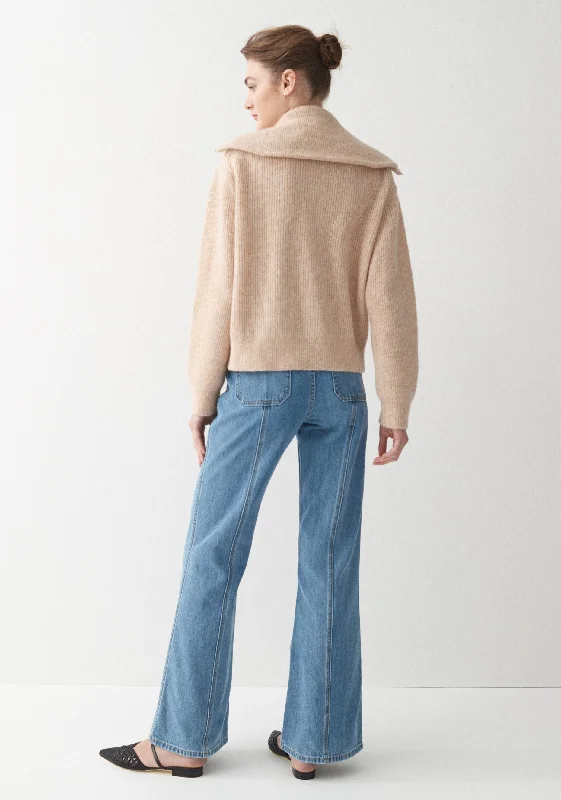 Ledger Cardigan_Sand