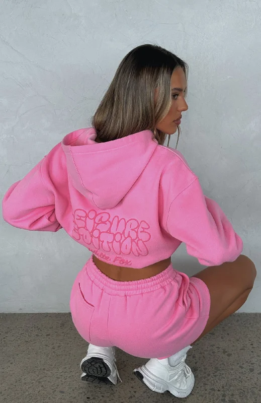 Leisure Edition Oversized Hoodie Pink