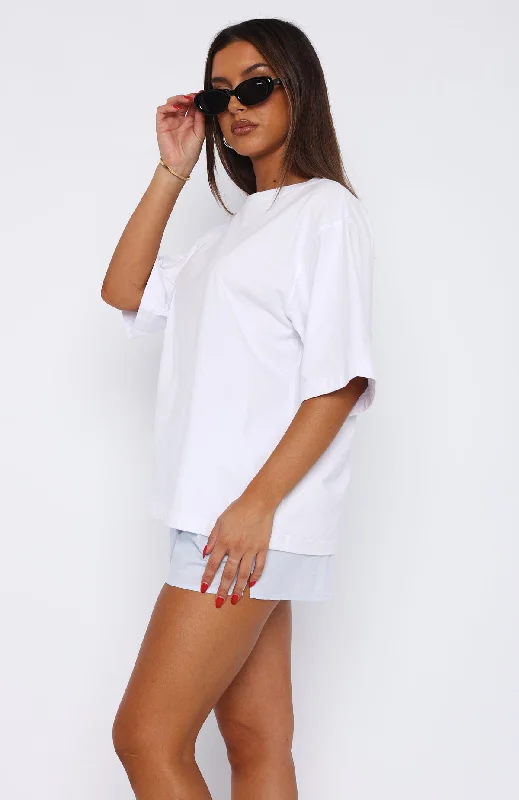 Let It Out Oversized Tee White