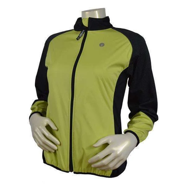 Mystic Reflective Softshell Women's Jacket in Honeydew/Black