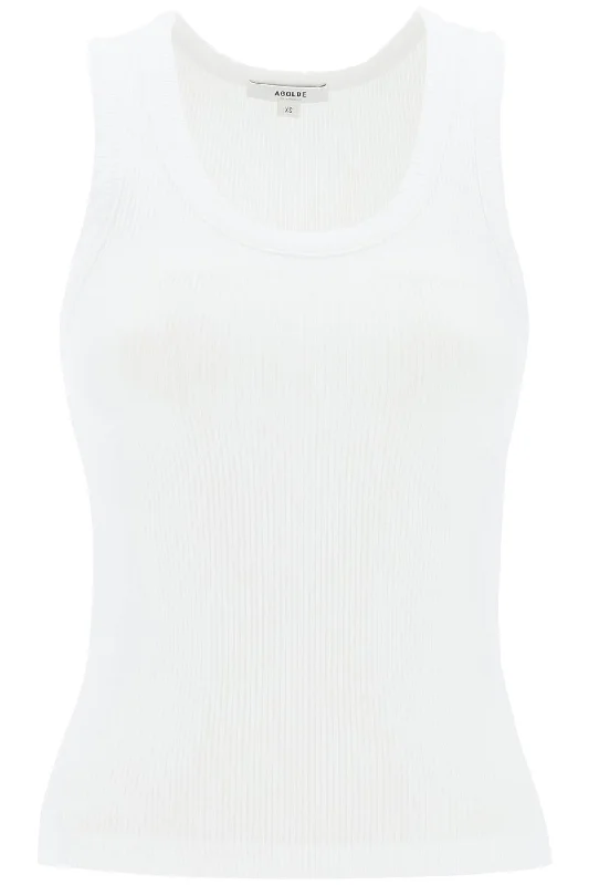 poppy ribbed tank top A7056 1260 WHITE