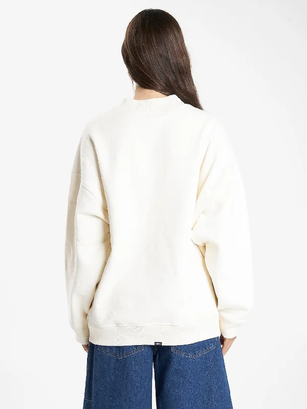 Signature Cocoon Panel Crew - Heritage White