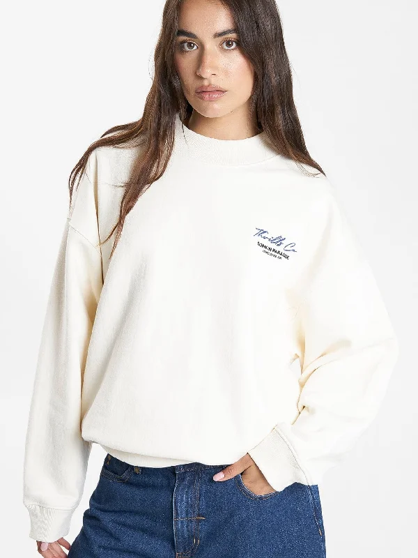 Signature Cocoon Panel Crew - Heritage White