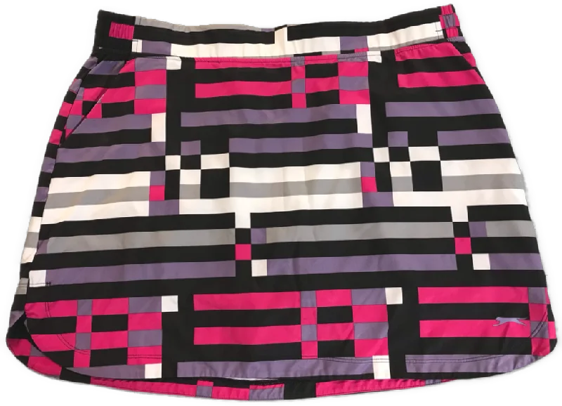 Women's Slazenger Geometric Multicolored Golf Skort Size XL