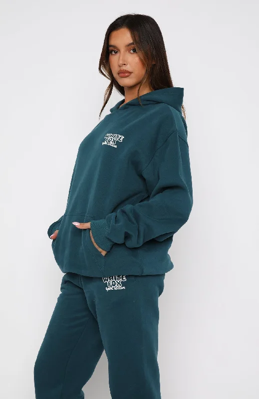 Sport Edition Oversized Hoodie Pine