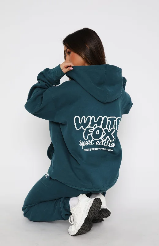 Sport Edition Oversized Hoodie Pine